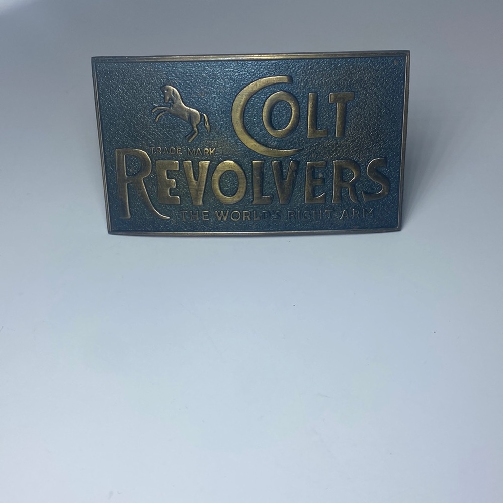 Vintage Colt Revolvers Belt Buckle